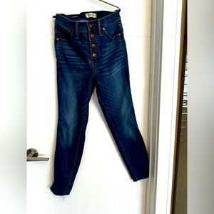 Madewell skinny button fly jeans